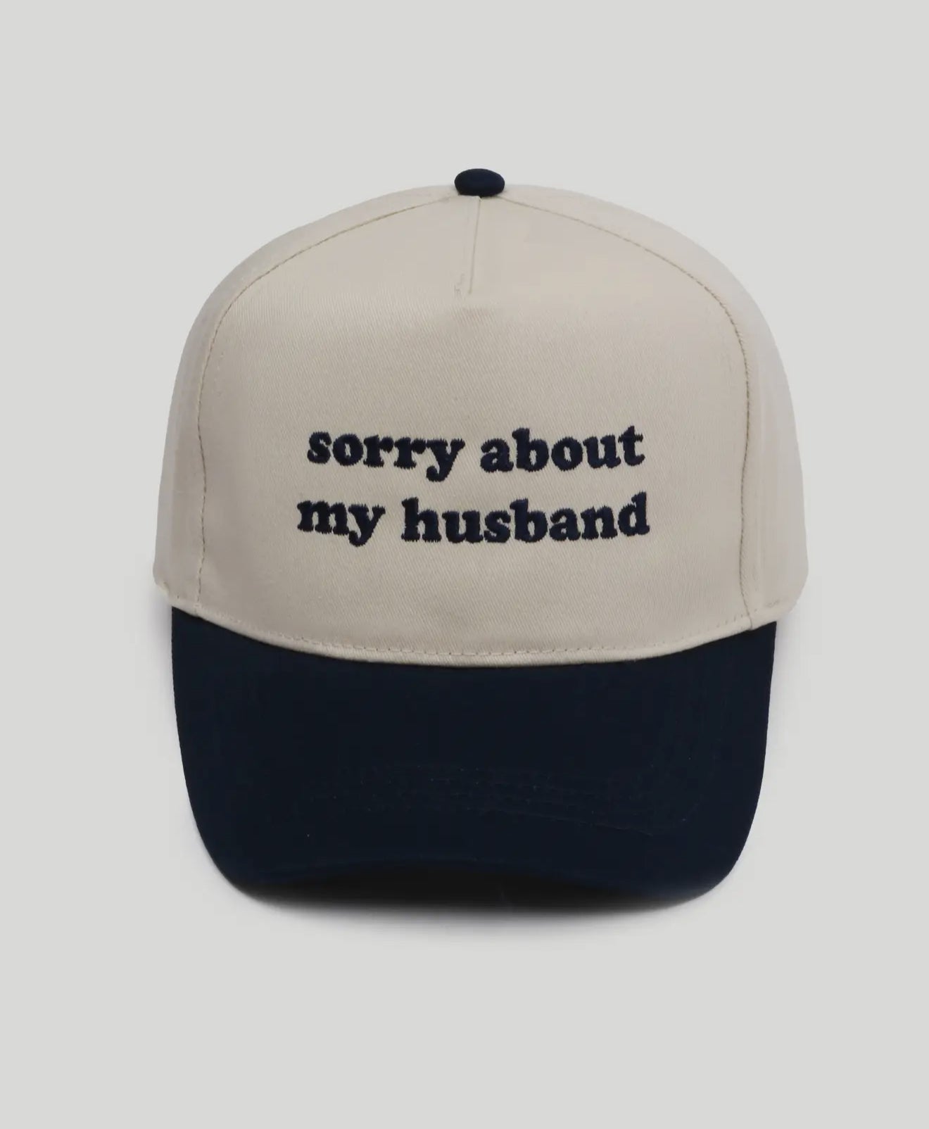 Sorry About My Husband Embroidered Cap
