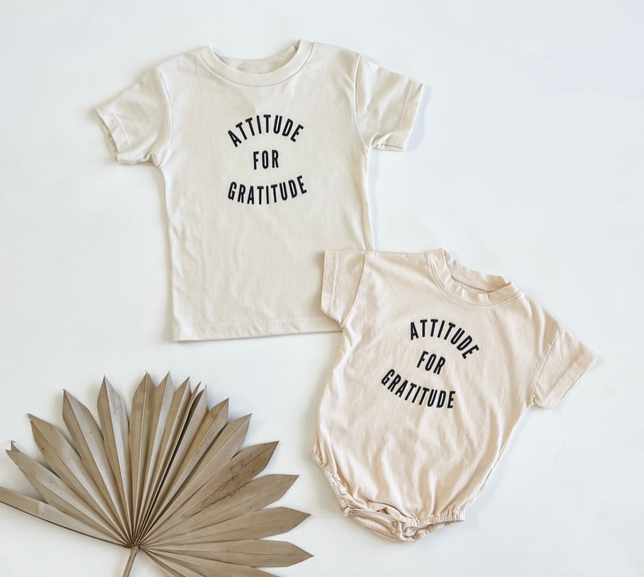 Attitude for Gratitude Bubble Romper