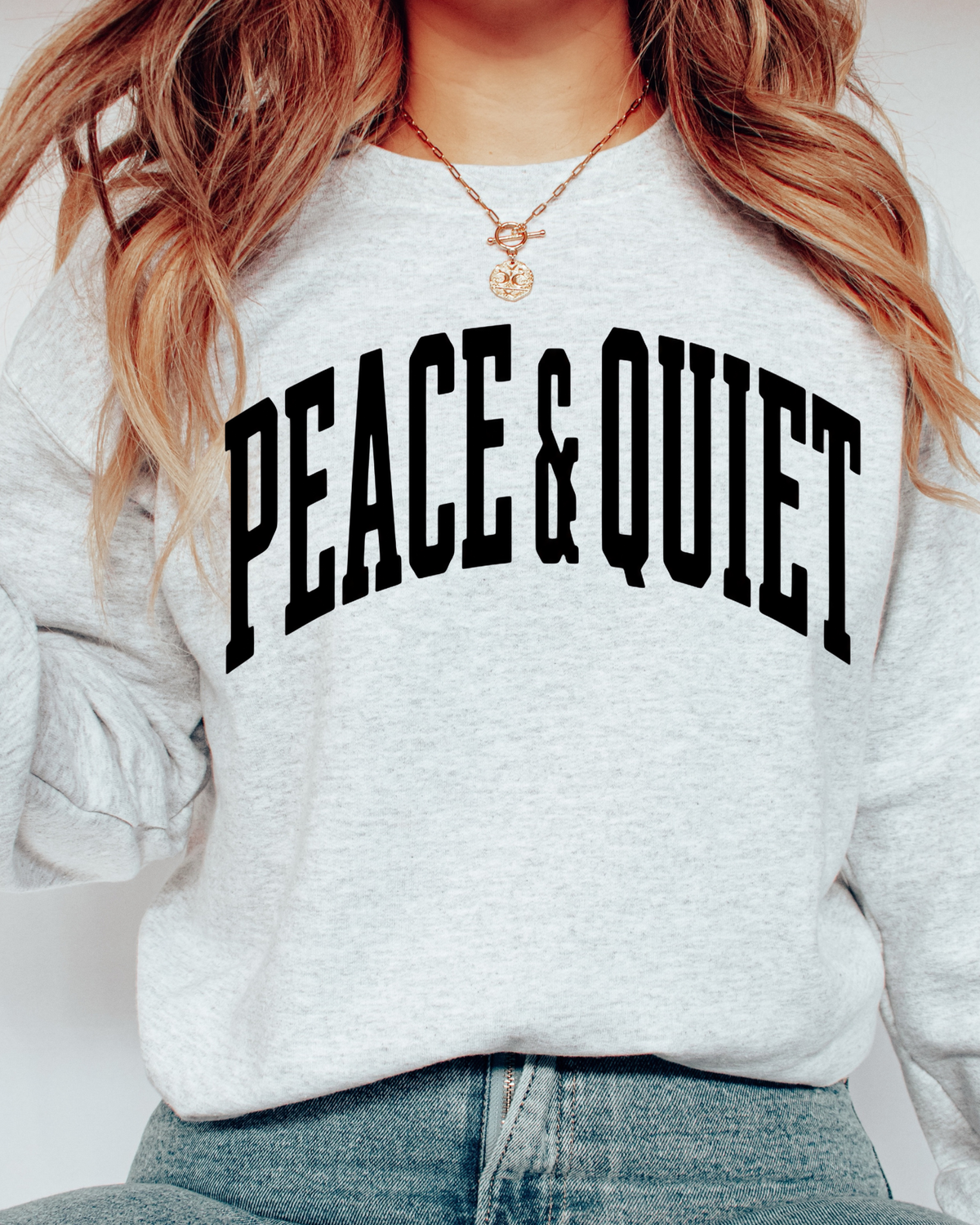 PEACE & QUIET Varsity Pullover