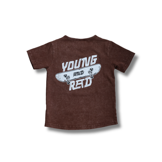 SK8 TEE // DARK BROWN