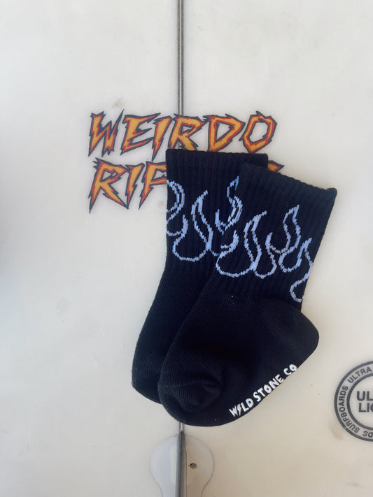 Black Flame Socks