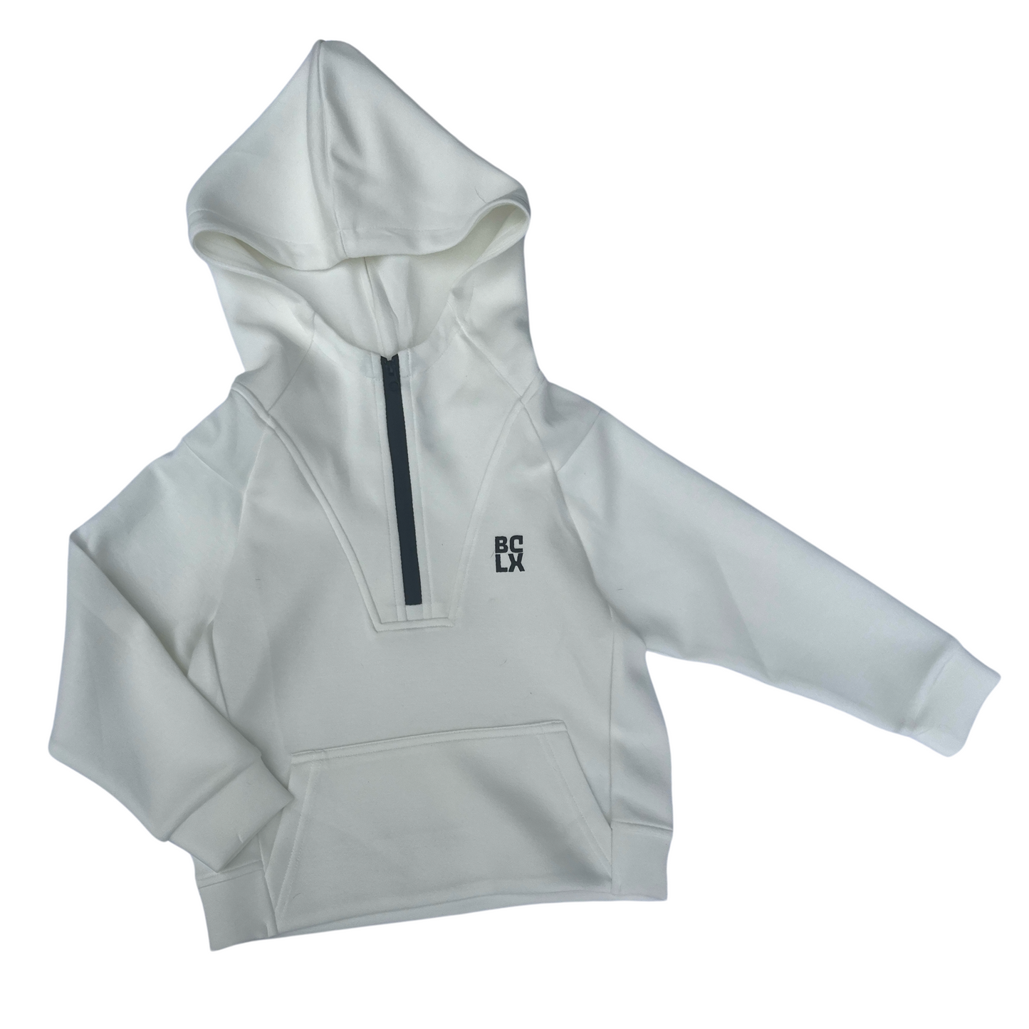 LUXE Half-Zip Sweatshirt (Coastal White)