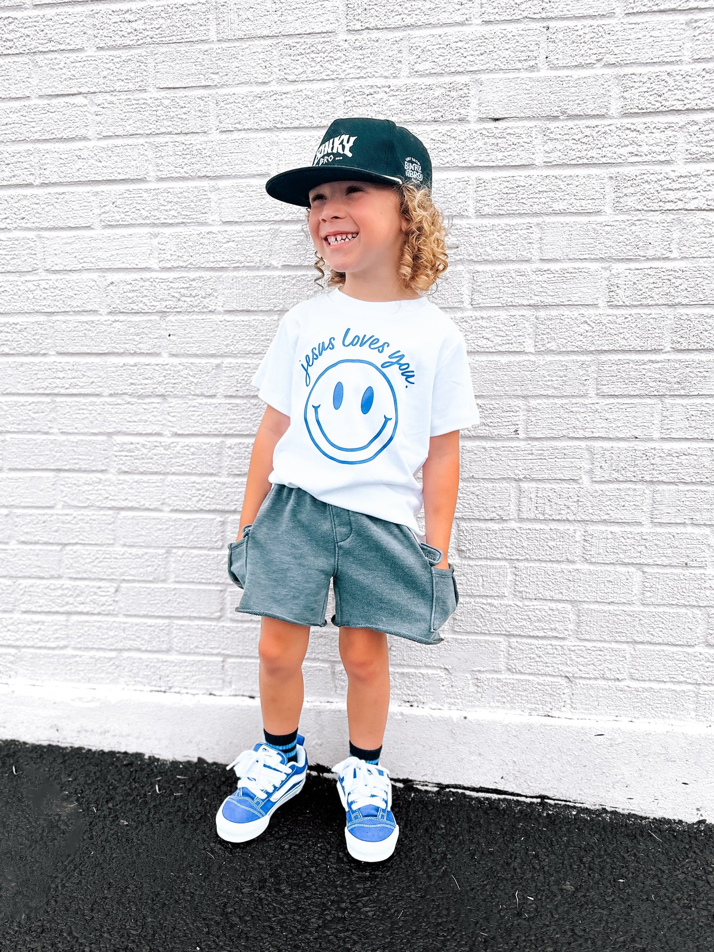 Jesus Loves You Smiley Toddler Tee