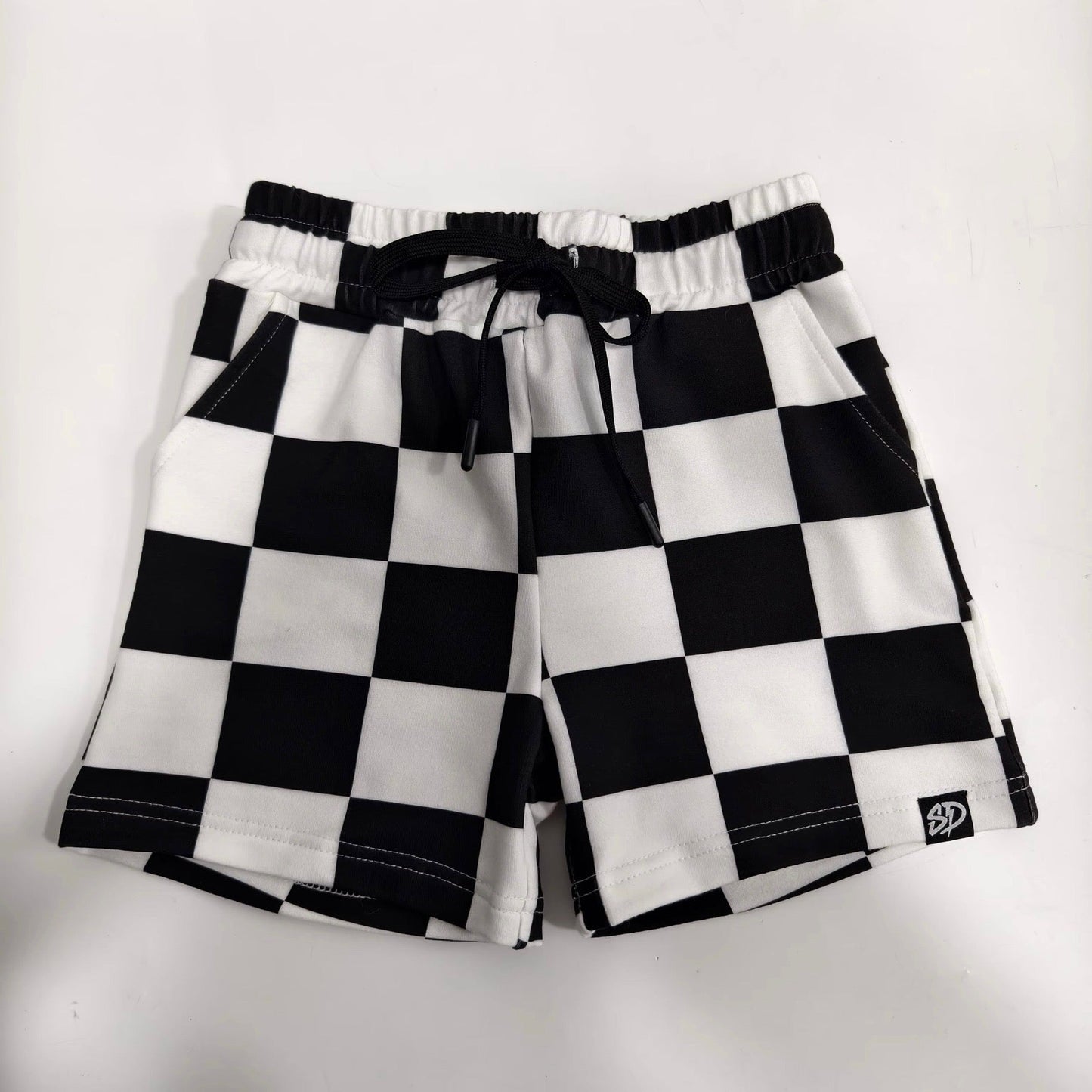 BLACK & WHITE CHECKERED • SHORTS
