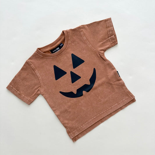Jack-o-Lantern Acid Wash Tee - Autumn