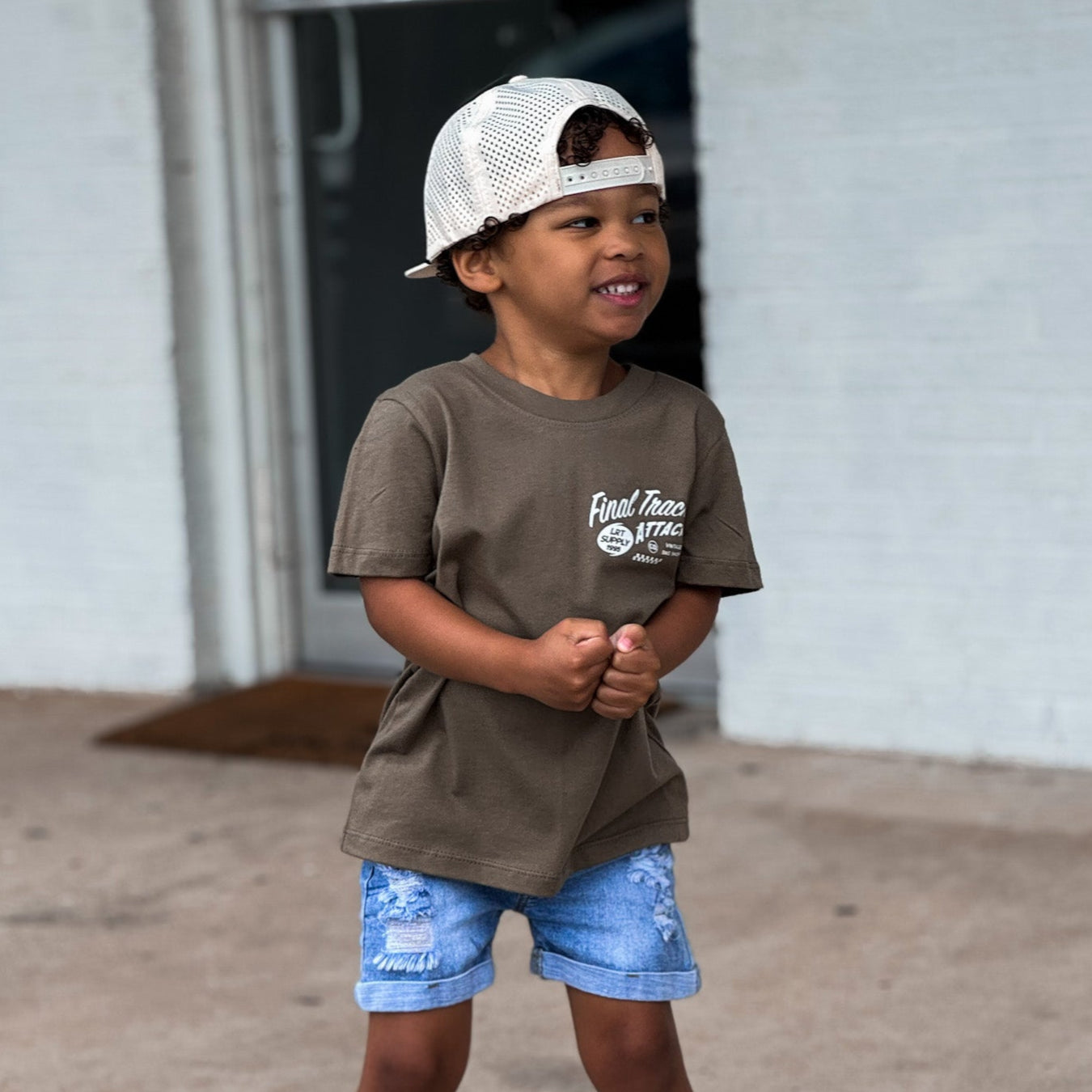 FINAL TRACK ATTACK TEE - MILITARY GREEN