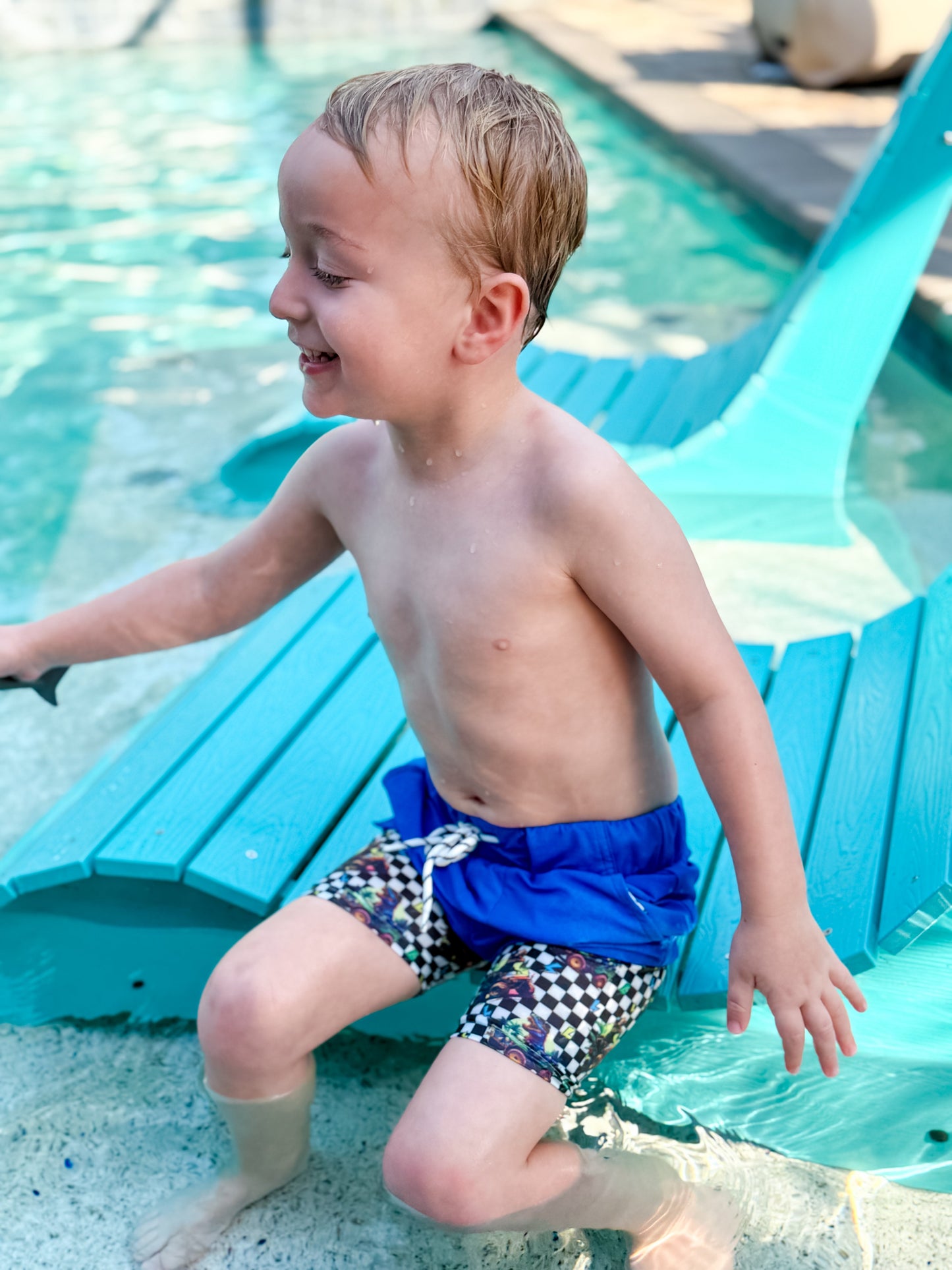 Cobalt + Dino Driver Hybrid Shorts