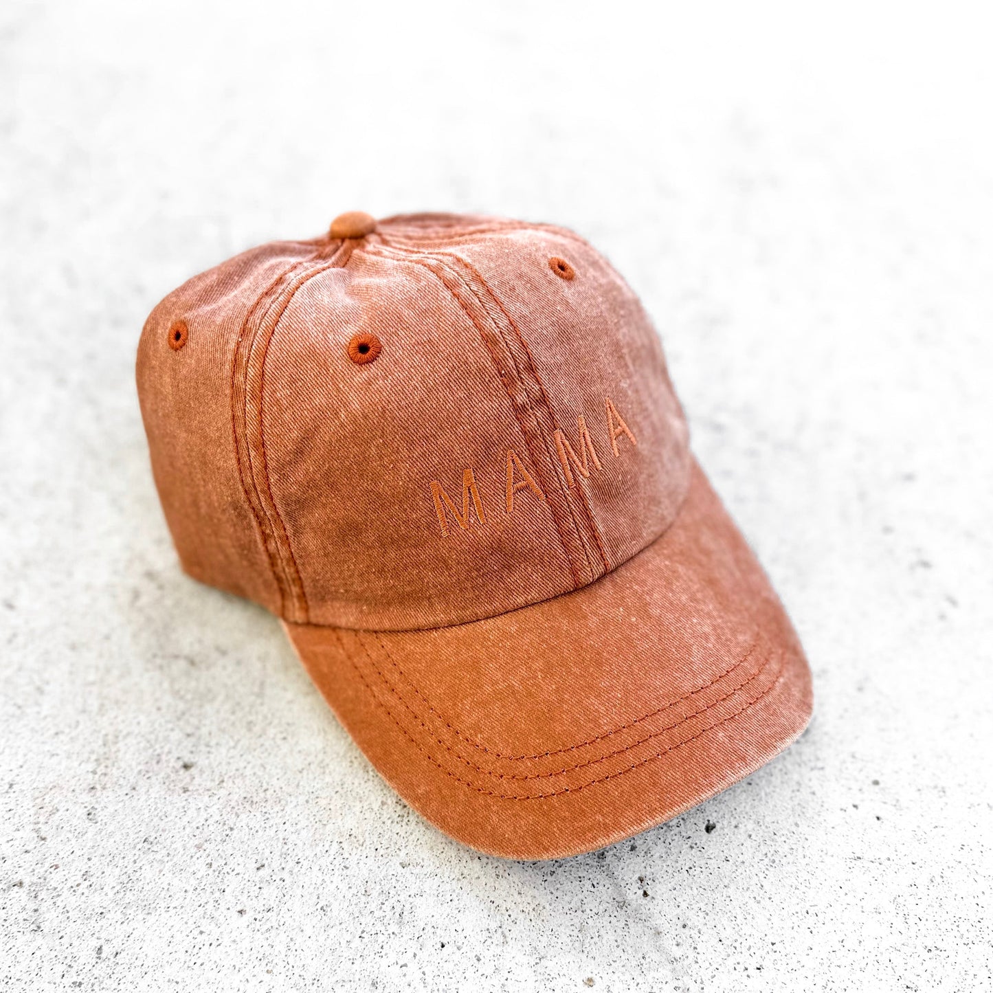 Mama Basic Tonal Embroidered Cap