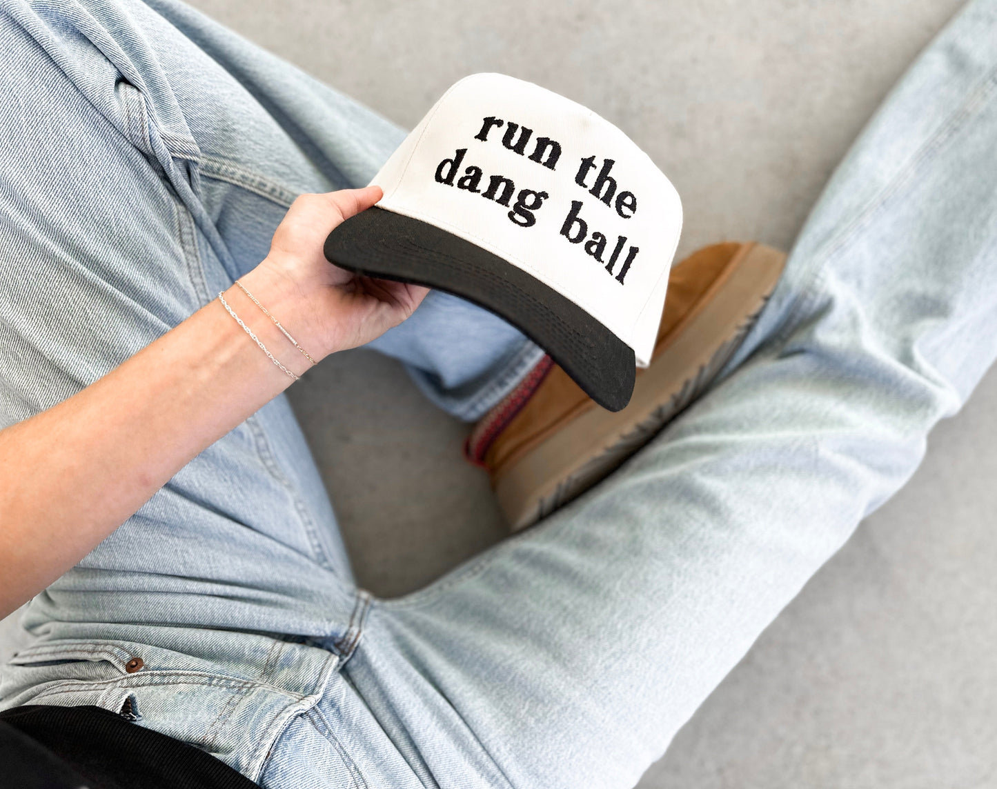 Run The Dang Ball Embroidered Cap