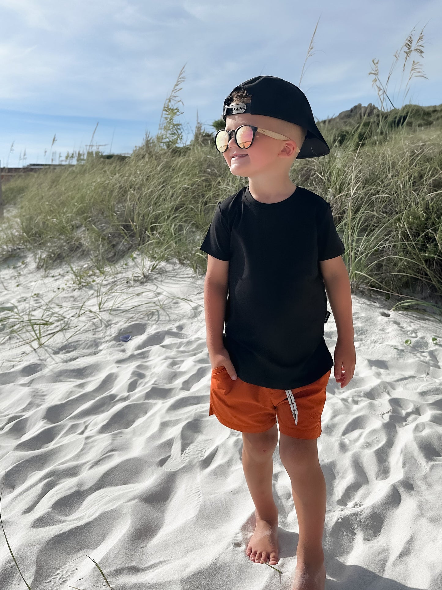 Orange + Neon Summer Hybrid Shorts