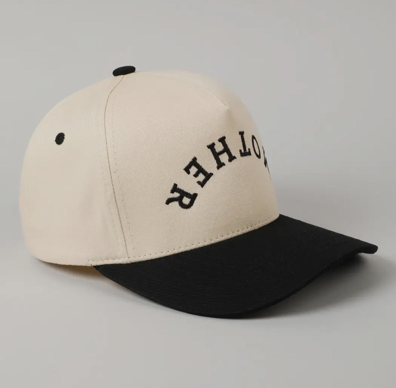 Mother Upside Down Lettering Embroidered Cap