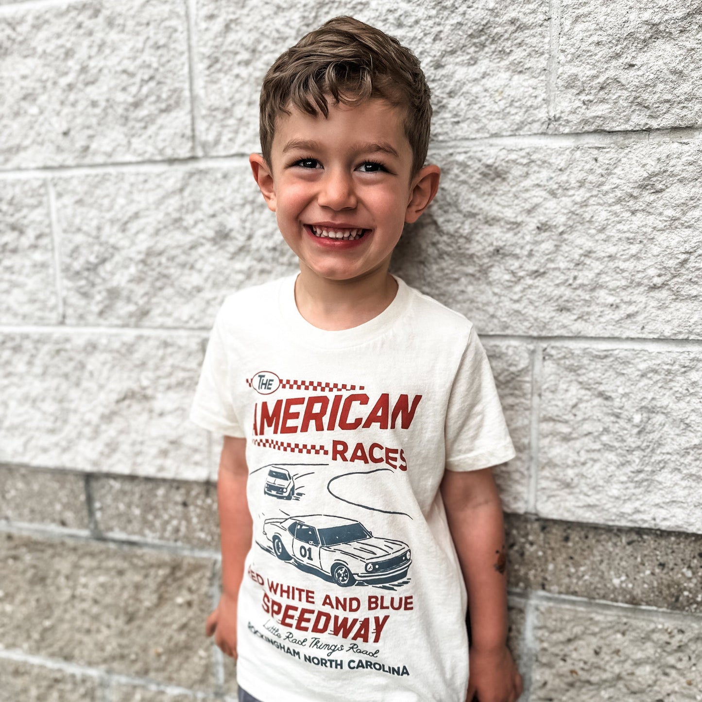 THE ALL AMERICAN RACES TEE - CREAM