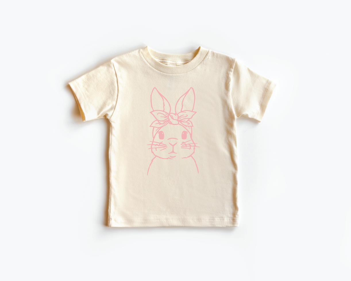 Girl Bunny Natural Tee
