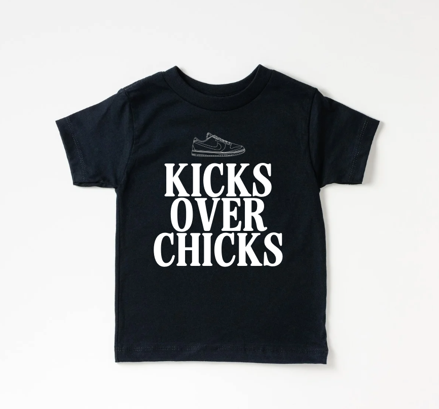 Kicks Over Chicks NEW Tee