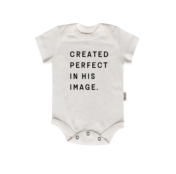 Created Perfect in His Image Onesie