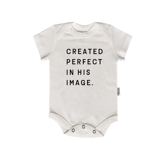 Created Perfect in His Image Onesie