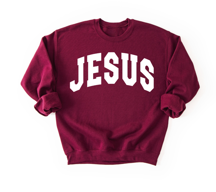 Jesus Varsity Unisex Fall Sweatshirt