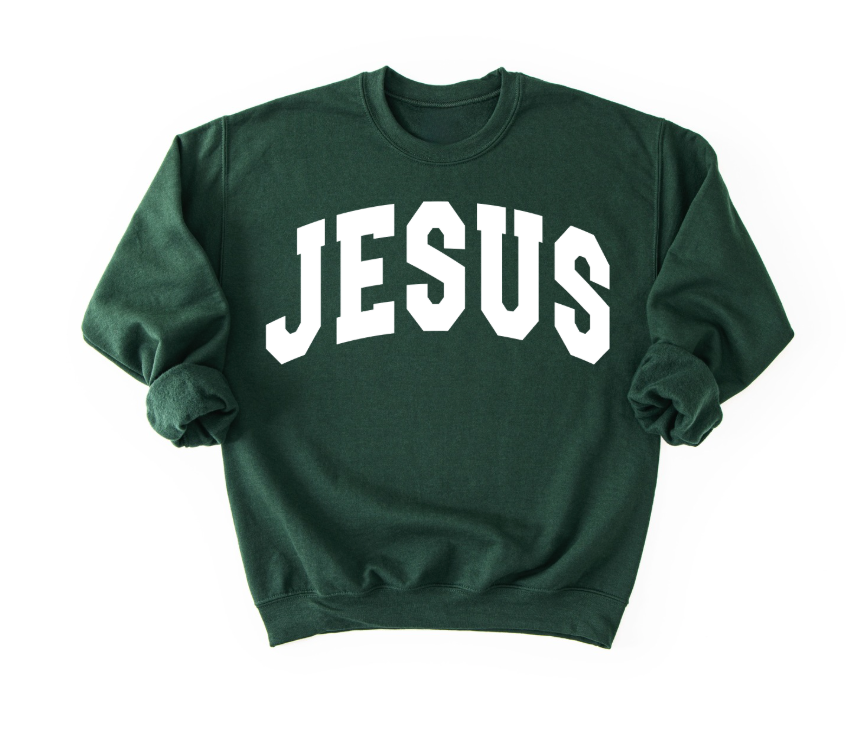 Jesus Varsity Unisex Sweatshirt - Christmas Colors