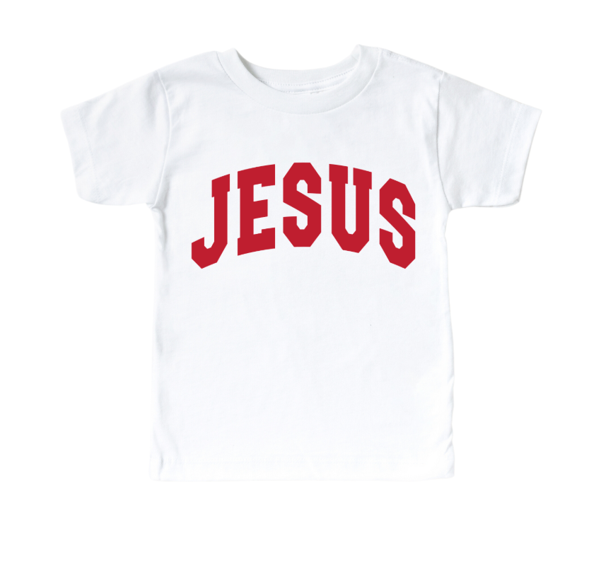 Jesus - Christmas Colors Kids Tee