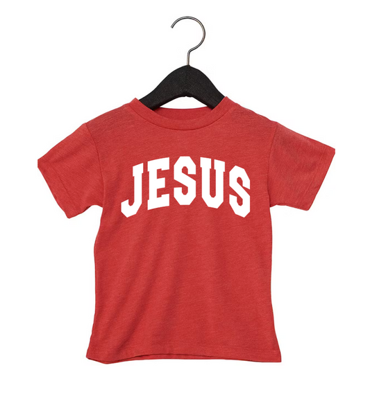 Jesus - Christmas Colors Kids Tee