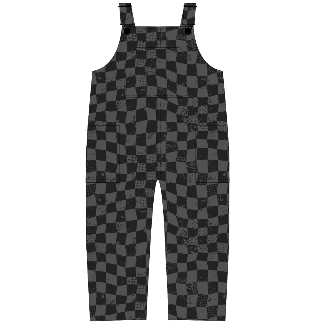 Stealth Checker Comfy Overalls
