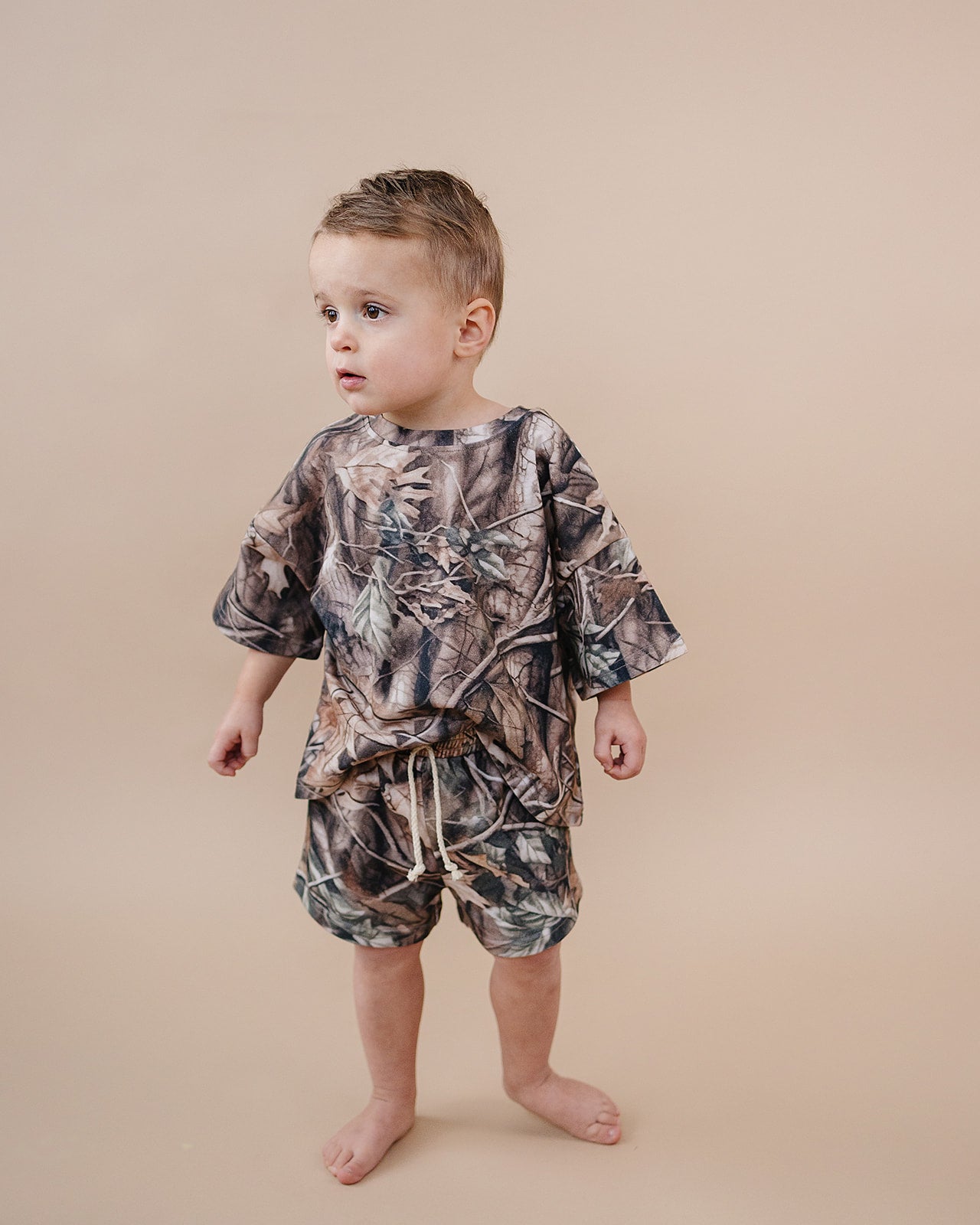 Shorts Set | Brown Camo