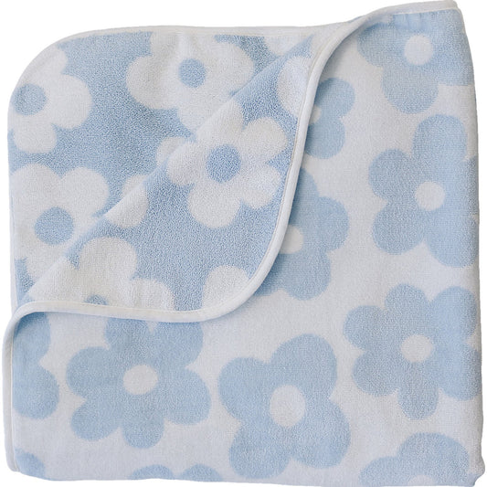 Coastal Floral Organic Cotton Beach Towel