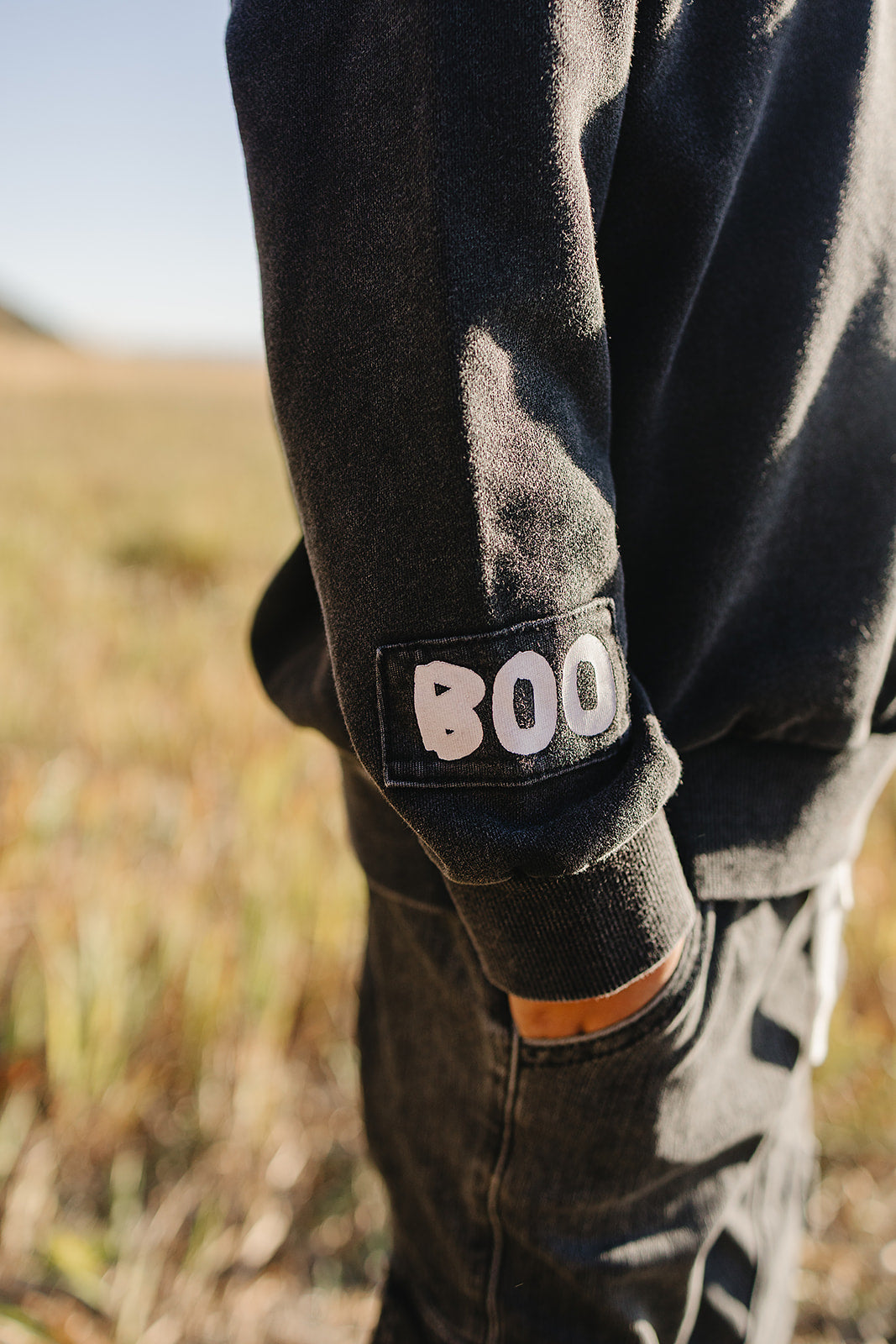 Boo Patchwork Crewneck