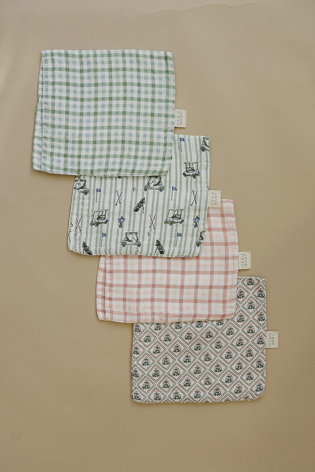 Country Garden Floral Muslin Burp Cloth