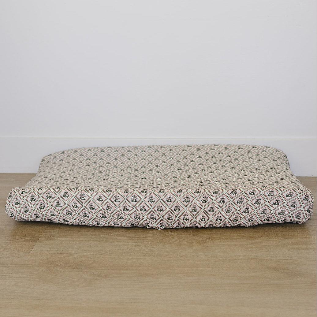 Country Garden Floral Muslin Changing Pad Cover
