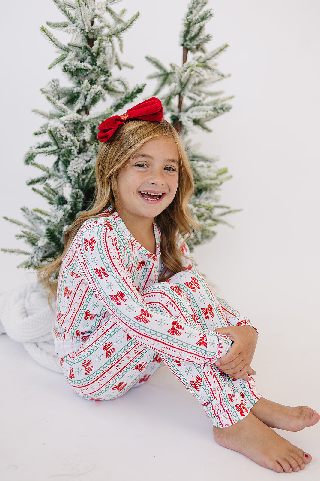 Bamboo Two Piece Set | Retro Candy Cane