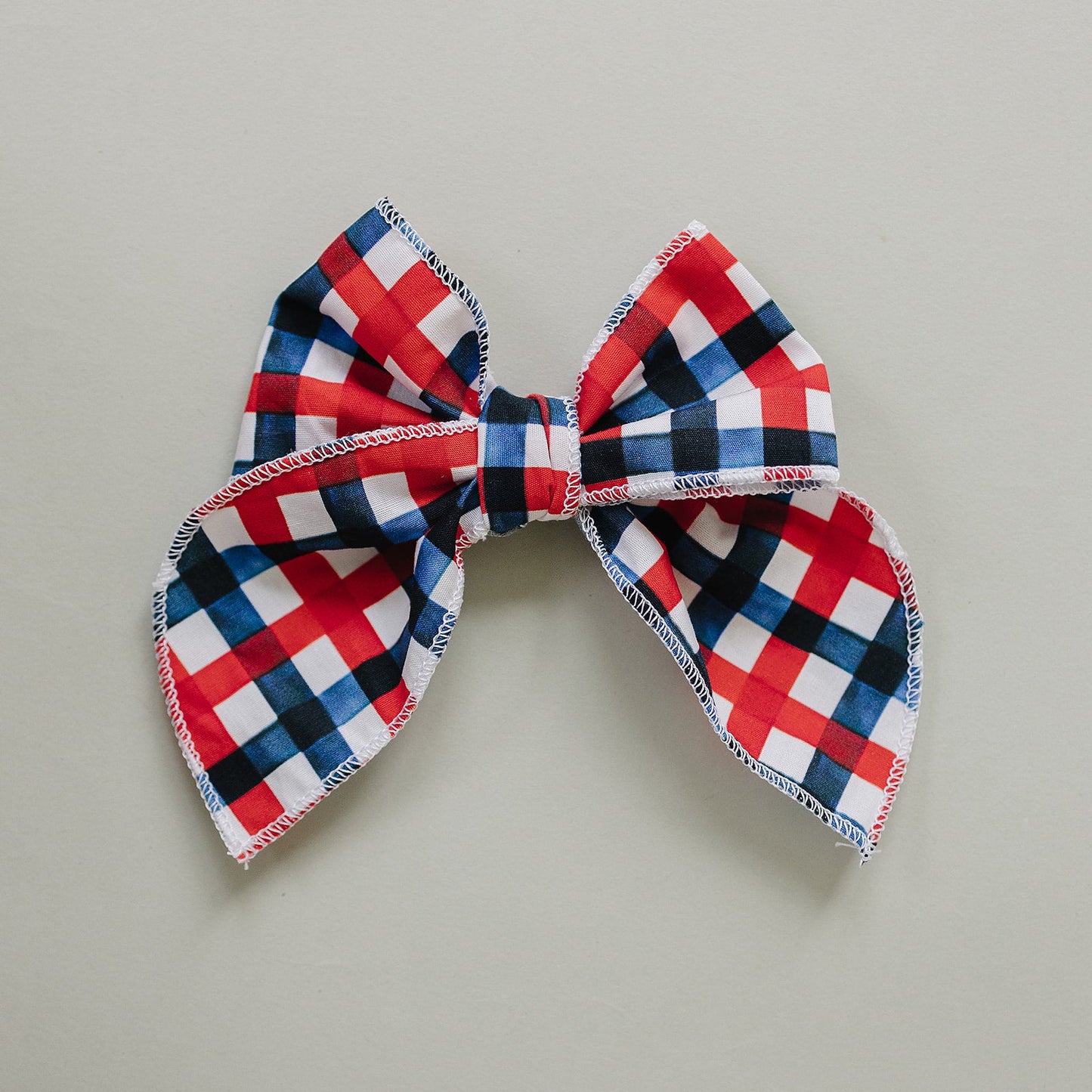 All American Plaid Hair Bows