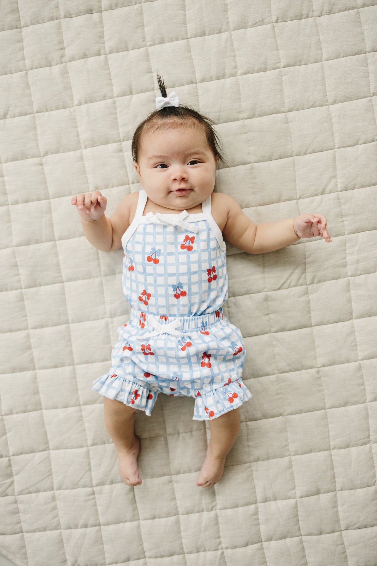 Shorts Set | Gingham Cherry