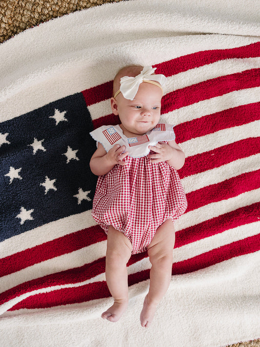American Flag Plush Blanket