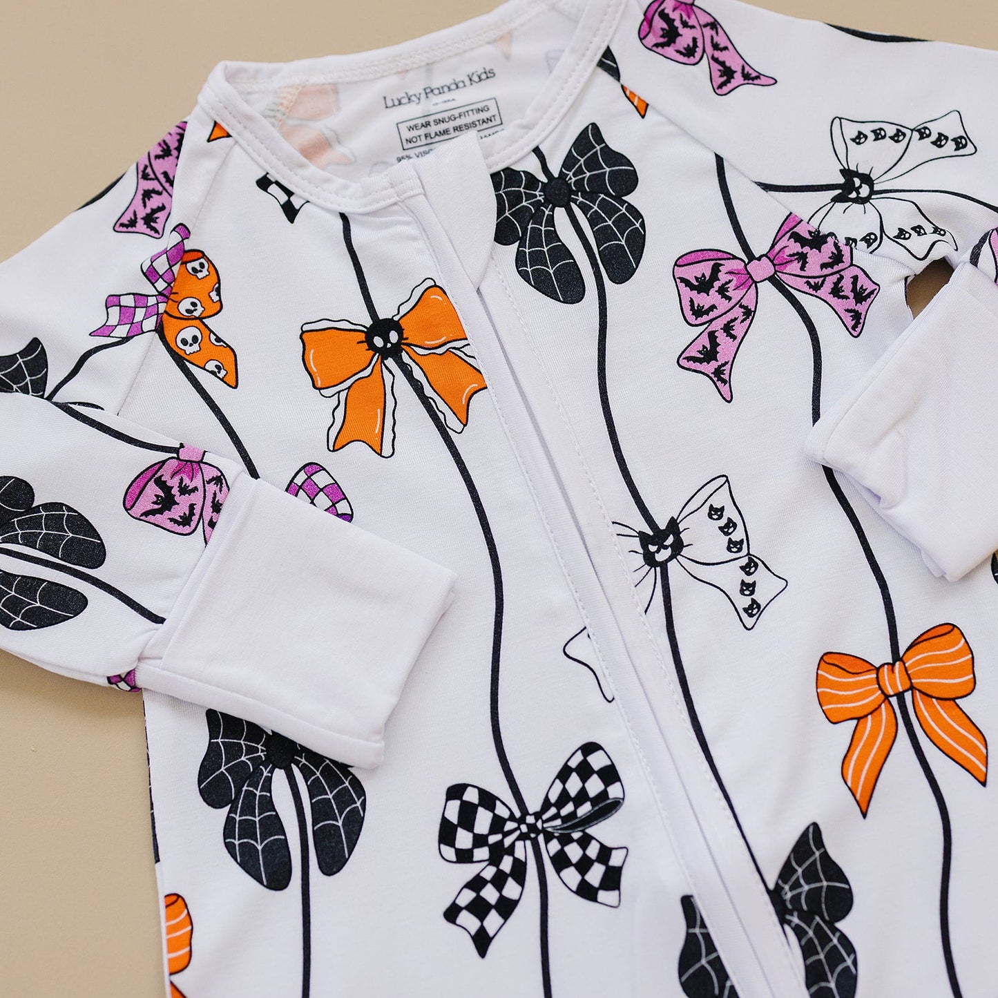 Bamboo Zip Romper | Spooky Bows