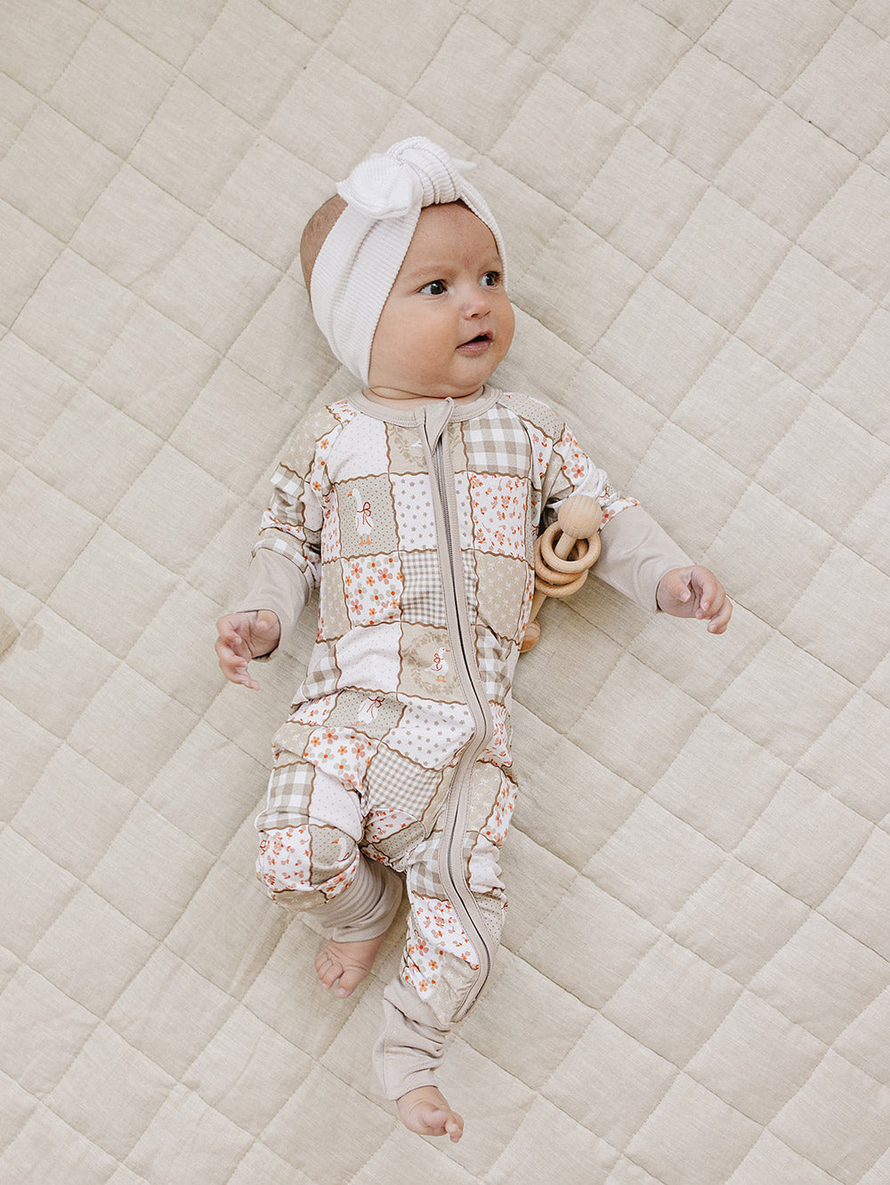 Bamboo Zip Romper | Cottage Goose