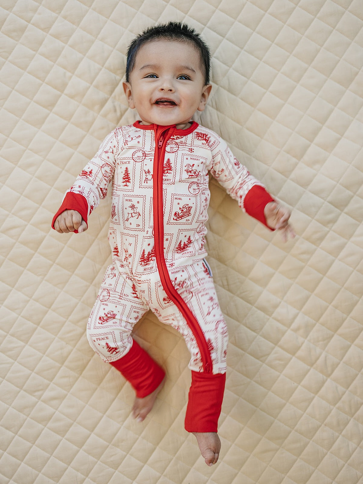 Bamboo Zip Romper | North Pole Stamps