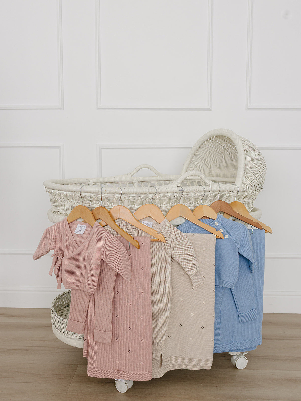 Blush Pink Pointelle Knit Blanket