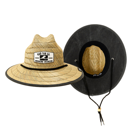 TODDLER STRAW HAT - ACID WASH BLACK