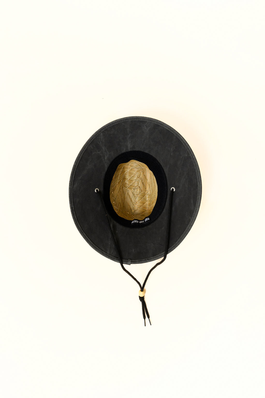 TODDLER STRAW HAT - ACID WASH BLACK