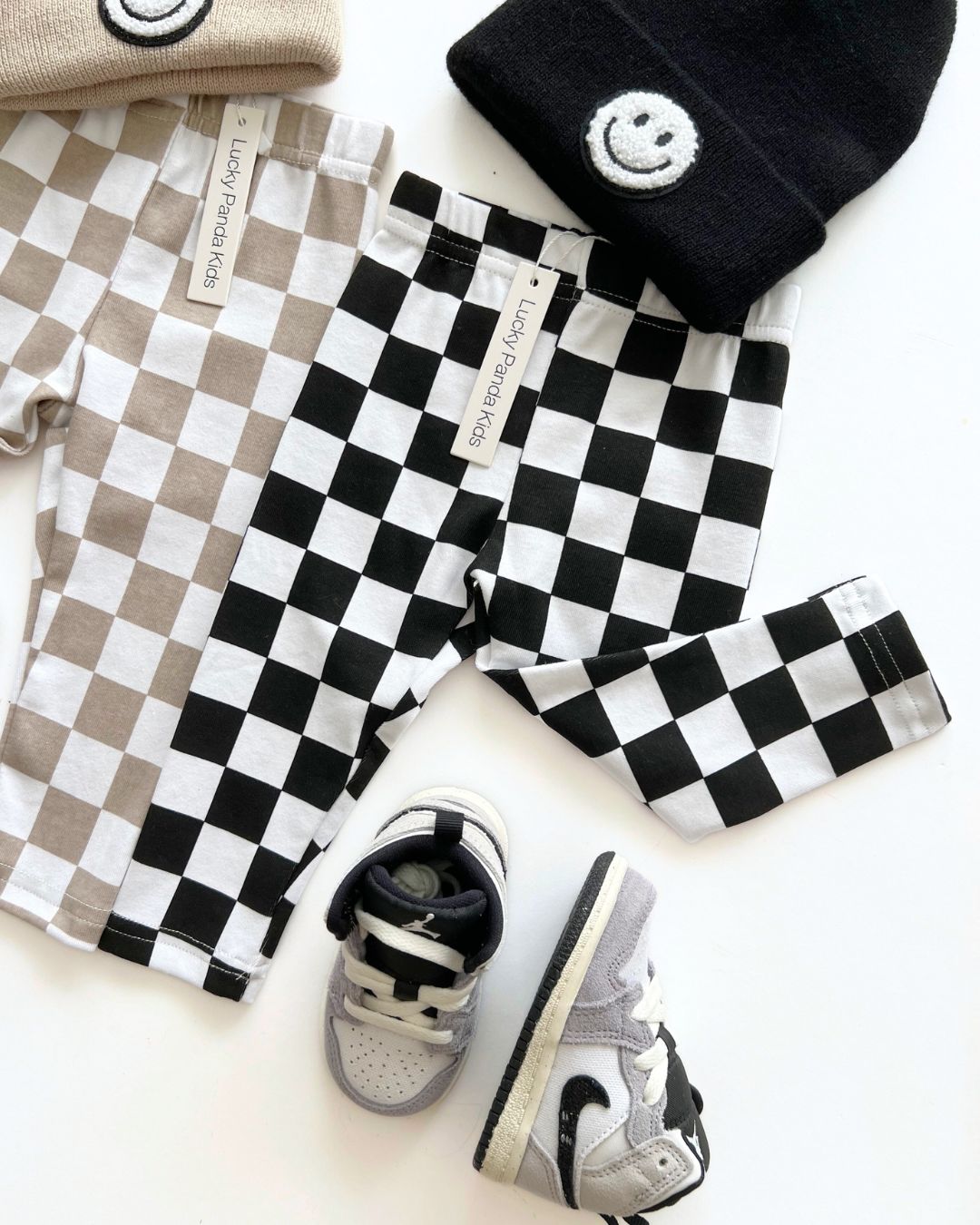 Checkered Leggings | Black