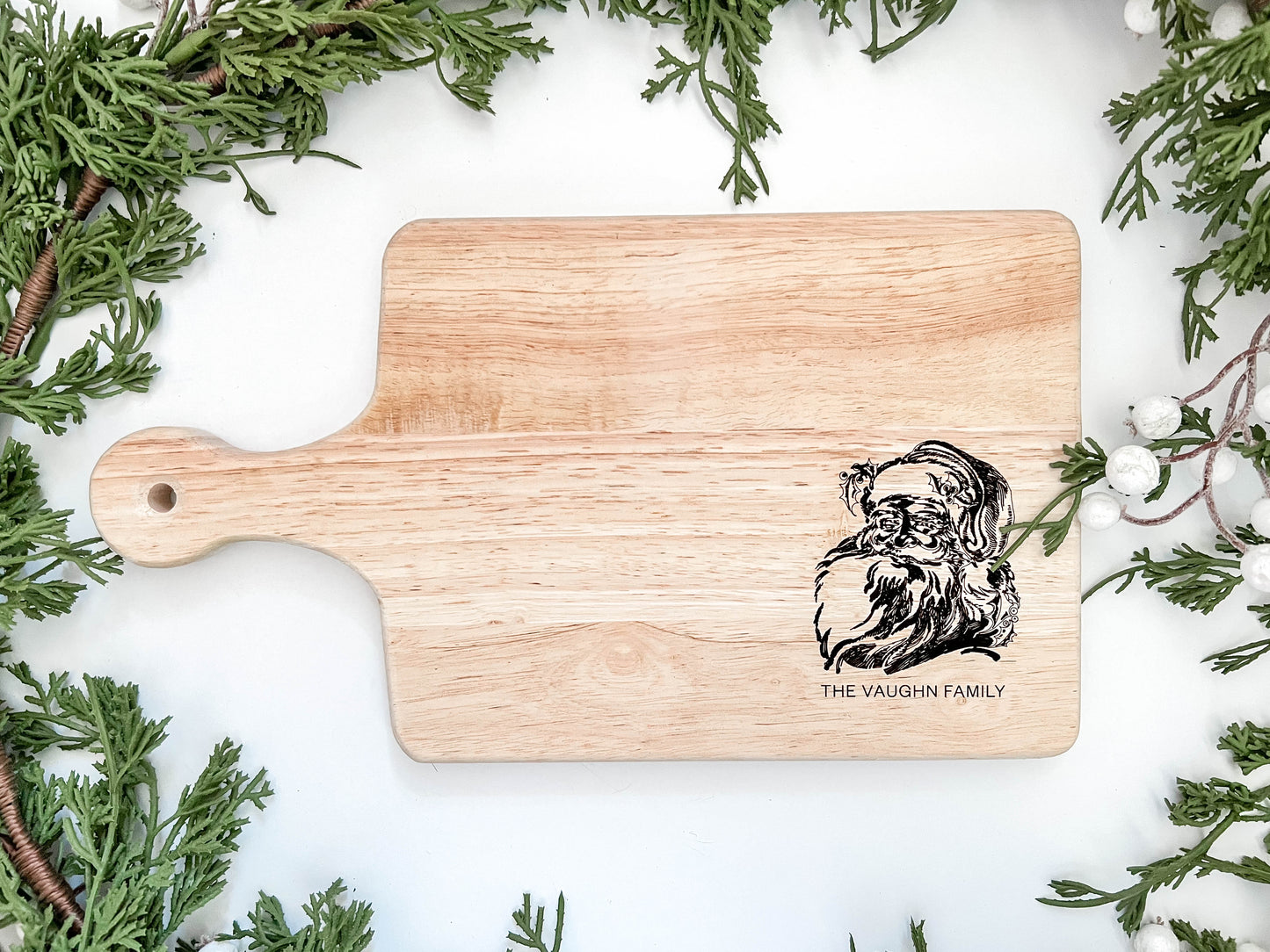 Personalized Vintage Santa Charcuterie Board