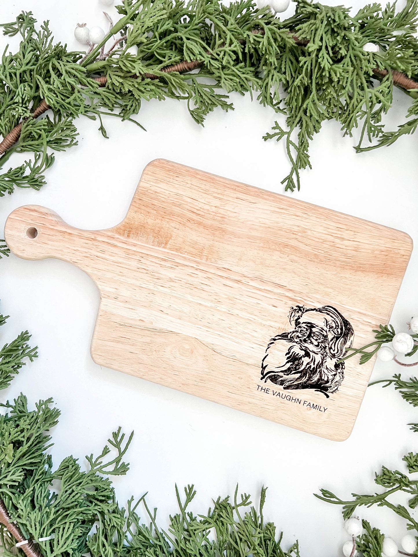 Personalized Vintage Santa Charcuterie Board