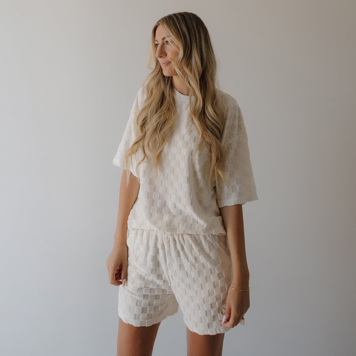Women's Terry Short Set | Coconut Milk