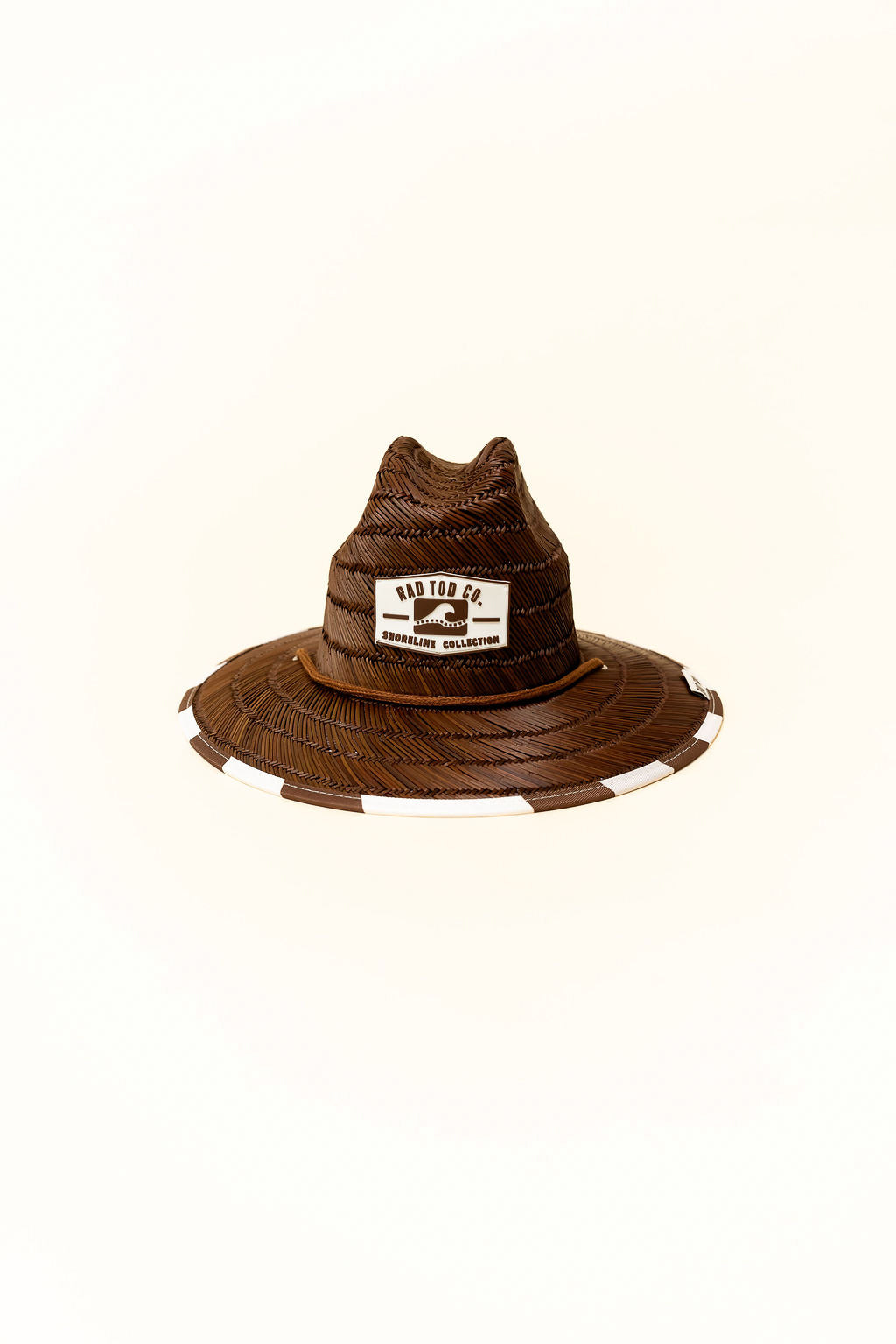 TODDLER STRAW HAT - CACAO CHECKS