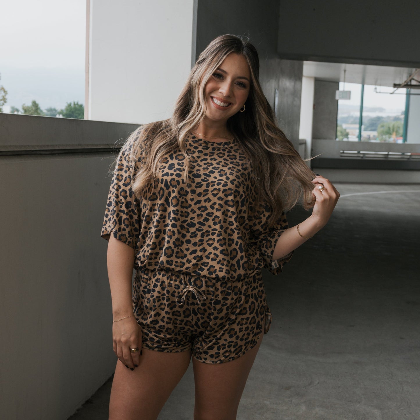 Women's Bamboo Short Set | Leopard