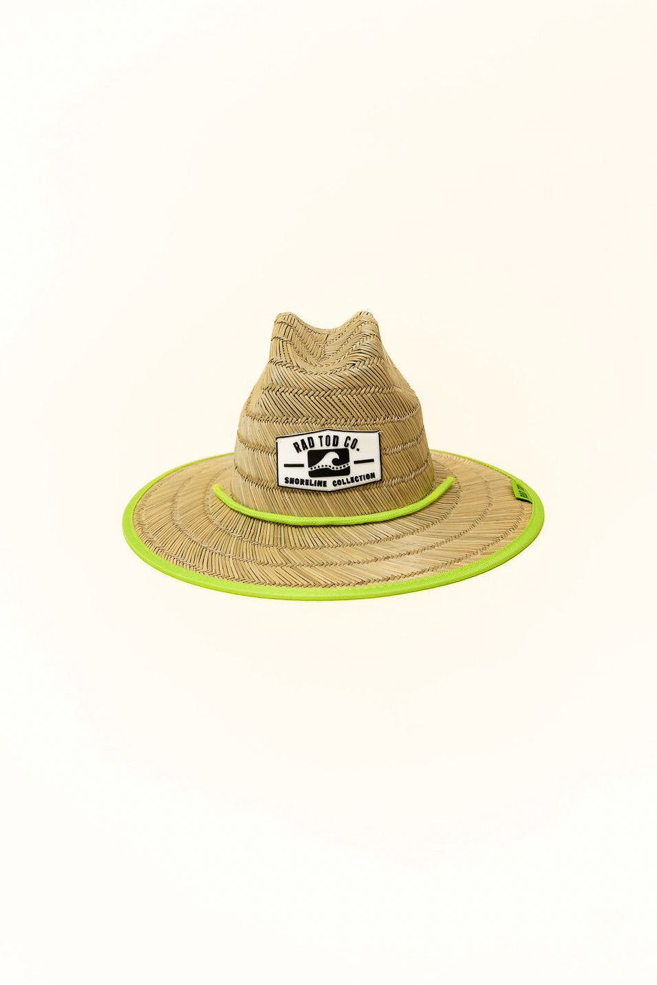 TODDLER STRAW HAT - HI-VIS LIME