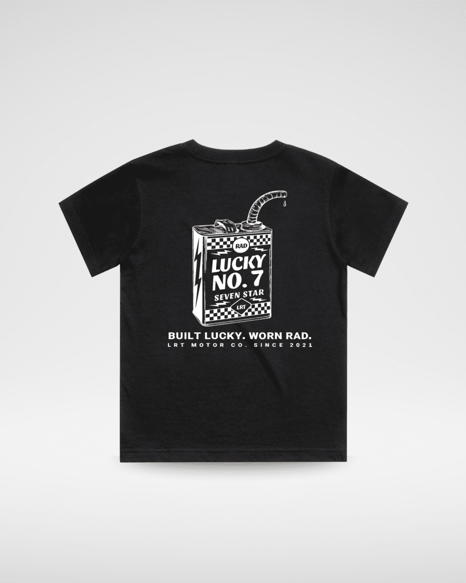 LUCKY NO. 7 TEE - BLACK