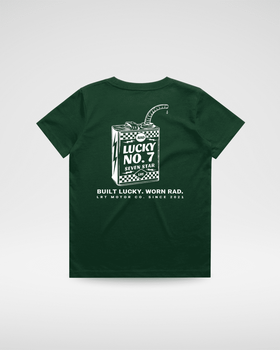 LUCKY NO. 7 TEE - LIMITED EDITION FOREST GREEN
