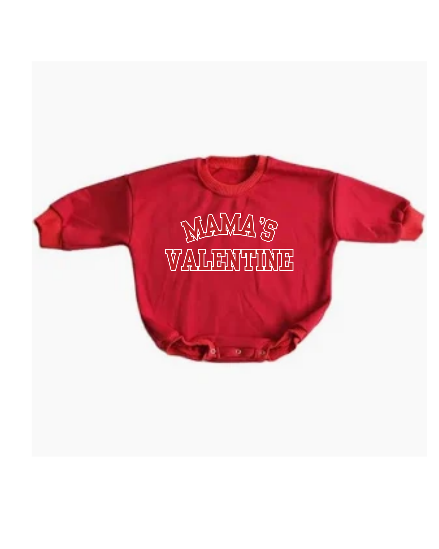 Mama's Valentine Bubble Romper